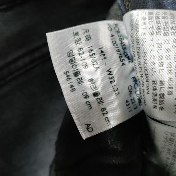 Levi's High Waisted Dark Wash Denim Streetwear Skinny Jeggings Dark Blue 32/32 - Picture 5 of 7